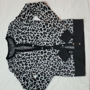 Hard to find, Small/Tall Ann Cardigan Leopard print cardigan